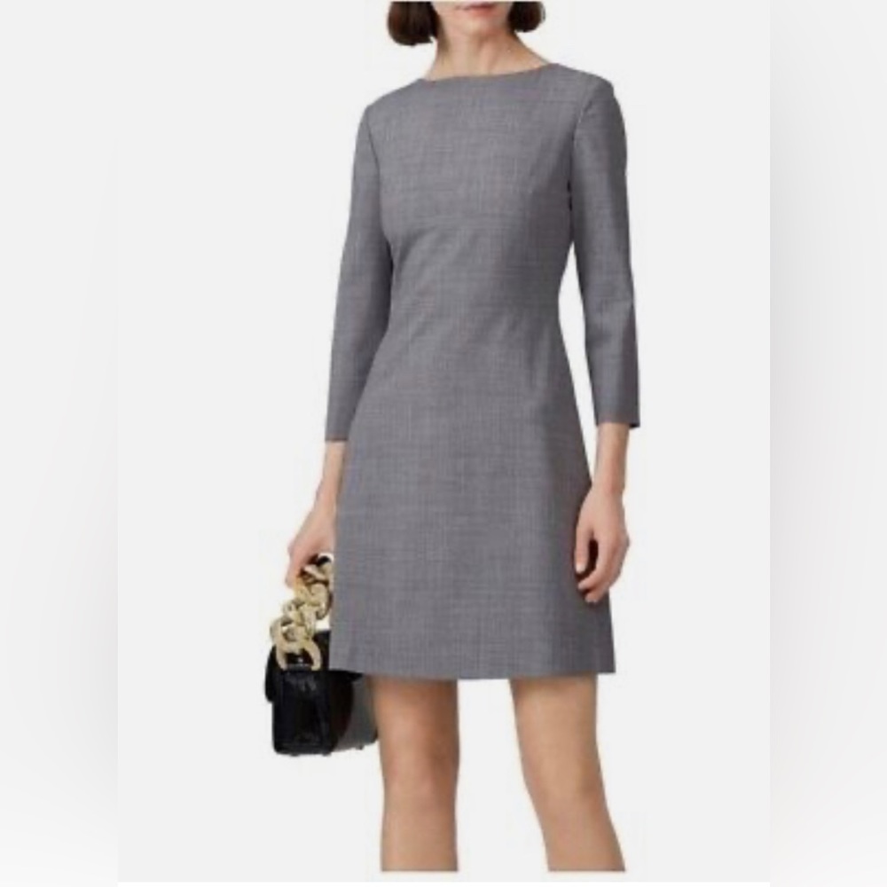 Theory 3/4 Sleeve Wool Sheath Dress. Size 2